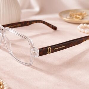 Marc Jacobs MARC 725 Clear & Tortoiseshell Square Eyeglasses | Demo Lens | 145